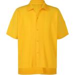 Футболка Mc July Homme Plissé Issey Miyake, желтая - фото 2