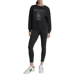 Толстовка DKNY Medallion Logo Long Line, черный - фото 5