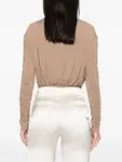 Боди Zyana с драпировкой Tove, бежевый - фото 4
