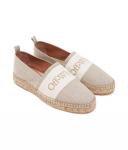 Эспадрильи женские Off White с надписью, бежевый - фото 3