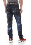 Джинсы с ярким эффектом CIPO & BAXX, синий - фото 6