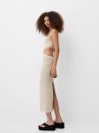 Миди платье Bershka, Beige - фото 5