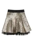 Юбка с жатым эффектом KARL LAGERFELD KIDS, золотой - фото