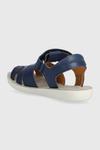 Детские кожаные сандалии Shoo Pom, синий - фото 3