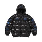 Пуховик Supreme x Fox Racing Shiny Down Puffer Jacket 'Black' - фото