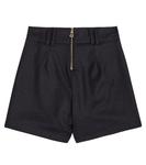 Украшенные шерстяные шорты Balmain Kids, синий - фото 4