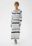 Макси-Платье crnetes Cream, Cashmere Blue Zigzag - фото 2
