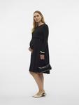 Платье до колена mama licious, черный - фото 4