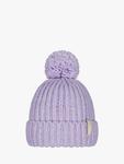 Вязаная шапка с помпоном Joansy Barts, Lilac - фото