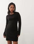 Платье-футляр Noisy May Petite с длинными рукавами, черное - фото