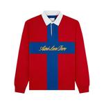 Топ Aimé Leon Dore Paneled Sail Rugby, Equestrian Red - фото