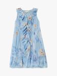 Детское платье-сарафан с цветочным принтом из сетки Angel & Rocket, Blue/Multi - фото 5