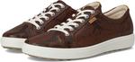 Кроссовки ECCO Soft 7 Sneaker, цвет Mink/Black/Coffee Reptile Print - фото