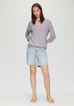 Топ QS Long sleeved top, Grau/Lilac - фото
