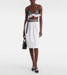 Кружевной бралетт Prada, Nero + Bianco - фото 2