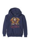 Классическая толстовка с гербом Queen, темно-синий - фото