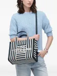 Сумка The Medium Stripe Canvas Tote MARC JACOBS, синий - фото 2