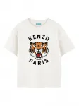 Футболка Lucky Tiger Kenzo Kids, белый - фото