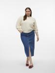 Свитер Vero Moda Curve Sweater Vigga, белый - фото 4