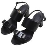 Ferragamo Giulia Series One Strap Sandals 5.5cm Women's Black - фото 6