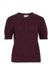 Футболка VILA Basic T-shirt, Fig/Bordeaux - фото 5