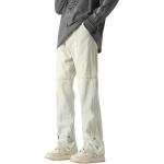 Джинсы унисекс Sunsetmonent, Белый - фото 3