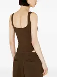 Боди с эластичным дизайном ENTIRE STUDIOS, коричневый - фото 4