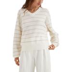 Полосатый ребристый джемпер Brunello Cucinelli, белый - фото 5