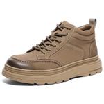 Ботинки мужские черные/желтые/коричневые BELLE, камуфляжные на флисовой подкладке - фото 8