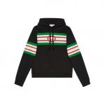 Худи с переплетающимся принтом G GUCCI, черный - фото