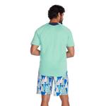 Мужская быстросохнущая футболка для плавания Speedo UPF 50+ с короткими рукавами, цвет Anthracite - фото 2