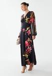 Платье BWLDR JOANNAH MIDI, Hibiscus Floral/Black - фото 5