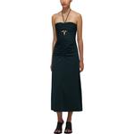 Платье миди с вырезами и сборками Self-portrait, зеленый - фото 4