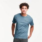 Футболка унисекс Champion, серый/синий - фото 6