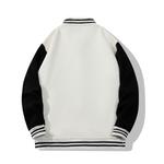 Бейсбольная куртка унисекс LEVEL, Черно-белый - фото 4