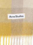 Acne Studios шарф в клетку, нейтральный цвет - фото 2