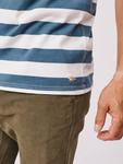 Футболка Santon Relaxed в полоску Aubin, Deep Blue/White - фото 5