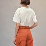 Футболка женская Hermes с принтом, белый / оранжевый - фото 3