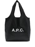 A.P.C. сумка-шоппер с логотипом Ninon, черный - фото