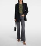 Джалилагб топ из джерси с драпировкой Isabel Marant, черный - фото 2