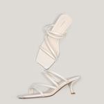 SHOEMAKER QUEEN Женские слайдеры белые, цвет White - фото 7