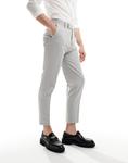Светло-серые элегантные зауженные брюки ASOS DESIGN - фото