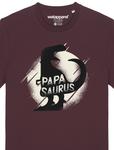 Футболка с принтом PAPASAURUS watapparel, темно-красный - фото 4