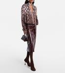 Ботфорты Veneda 95 Amina Muaddi, Coffee - фото 3