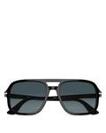 Солнцезащитные очки-авиаторы Persol, 55 мм, черный - фото 3
