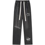 Джинсы Unisex Doraemon, черно-серые (на флисе) - фото 10