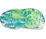 Классические светящиеся в темноте мраморные сабо для малышей Crocs, цвет Prep Blue / Multi - фото 5