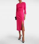 Платье миди из крепа Carolina Herrera, розовый - фото 2