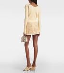 Длинный кардиган в рубчик la maille pralù Jacquemus, желтый - фото 3