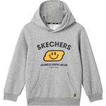 Детская толстовка Skechers, средний размер, серый меланж - фото